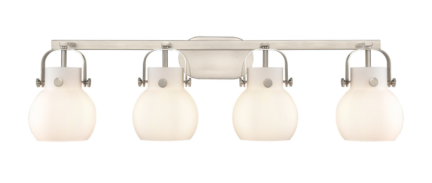 Innovations 423-4W-SN-G410-6WH LED Bath Vanity, Satin Nickel