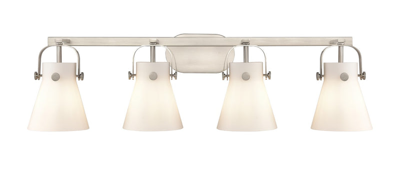 Innovations 423-4W-SN-G411-6WH LED Bath Vanity, Satin Nickel