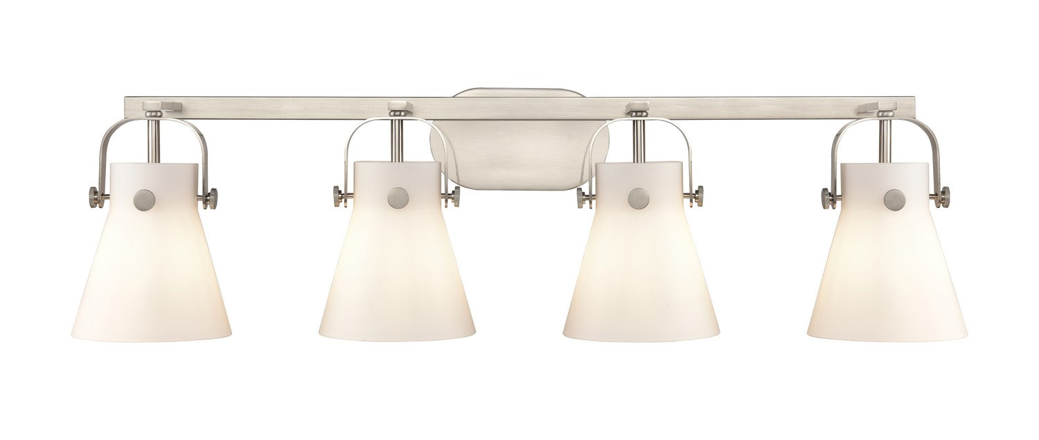 Innovations 423-4W-SN-G411-6WH LED Bath Vanity, Satin Nickel