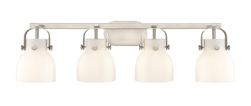 Innovations 423-4W-SN-G412-6WH LED Bath Vanity, Satin Nickel