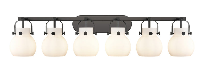 Innovations 423-6W-BK-G410-6WH LED Bath Vanity, Matte Black