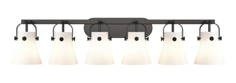 Innovations 423-6W-BK-G411-6WH LED Bath Vanity, Matte Black