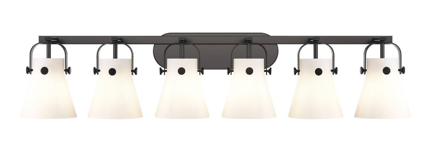 Innovations 423-6W-BK-G411-6WH LED Bath Vanity, Matte Black