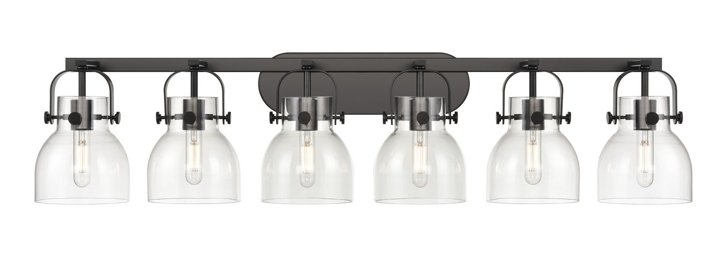 Innovations 423-6W-BK-G412-6CL LED Bath Vanity, Matte Black