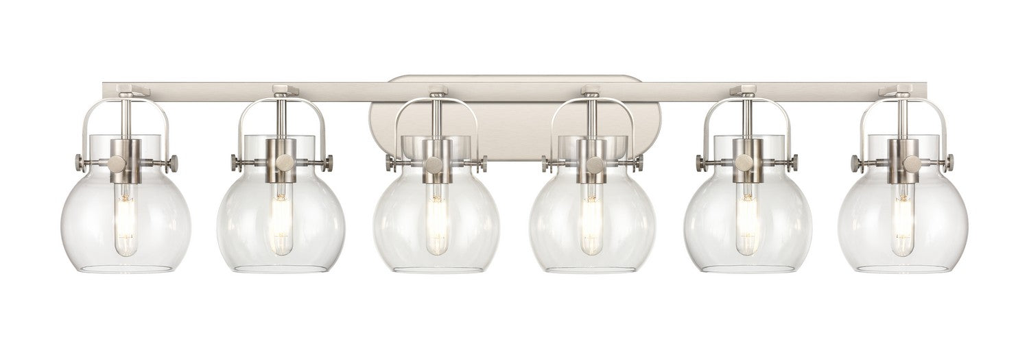 Innovations 423-6W-SN-G410-6CL LED Bath Vanity, Satin Nickel