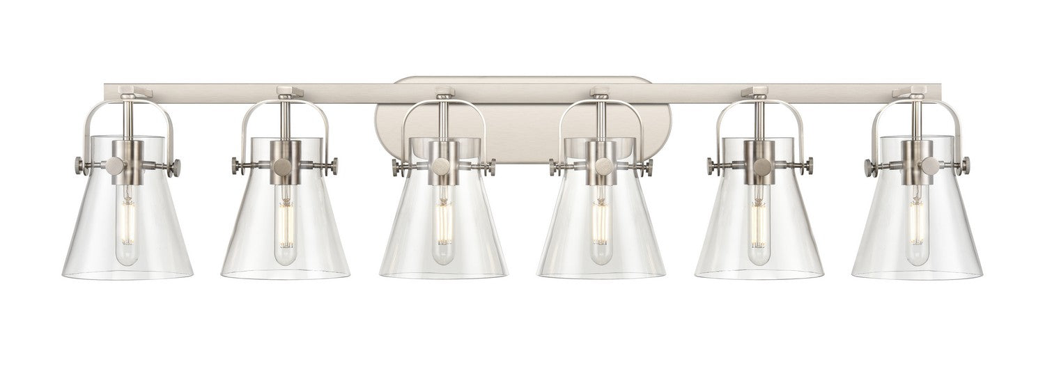 Innovations 423-6W-SN-G411-6CL LED Bath Vanity, Satin Nickel