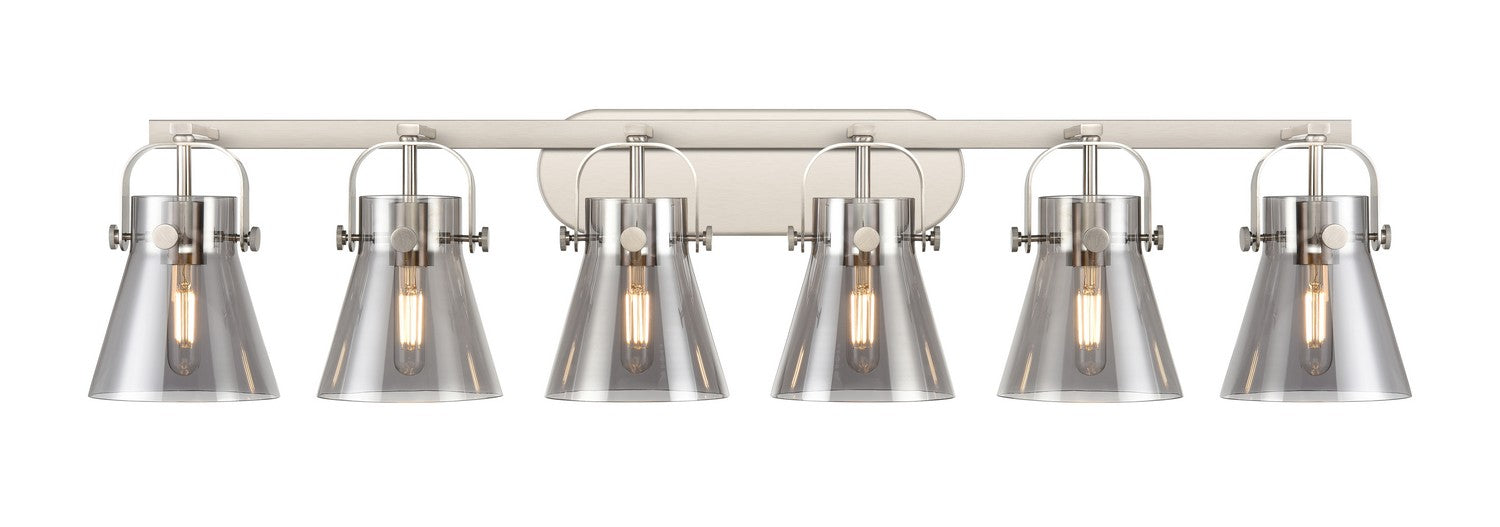 Innovations 423-6W-SN-G411-6SM LED Bath Vanity, Satin Nickel