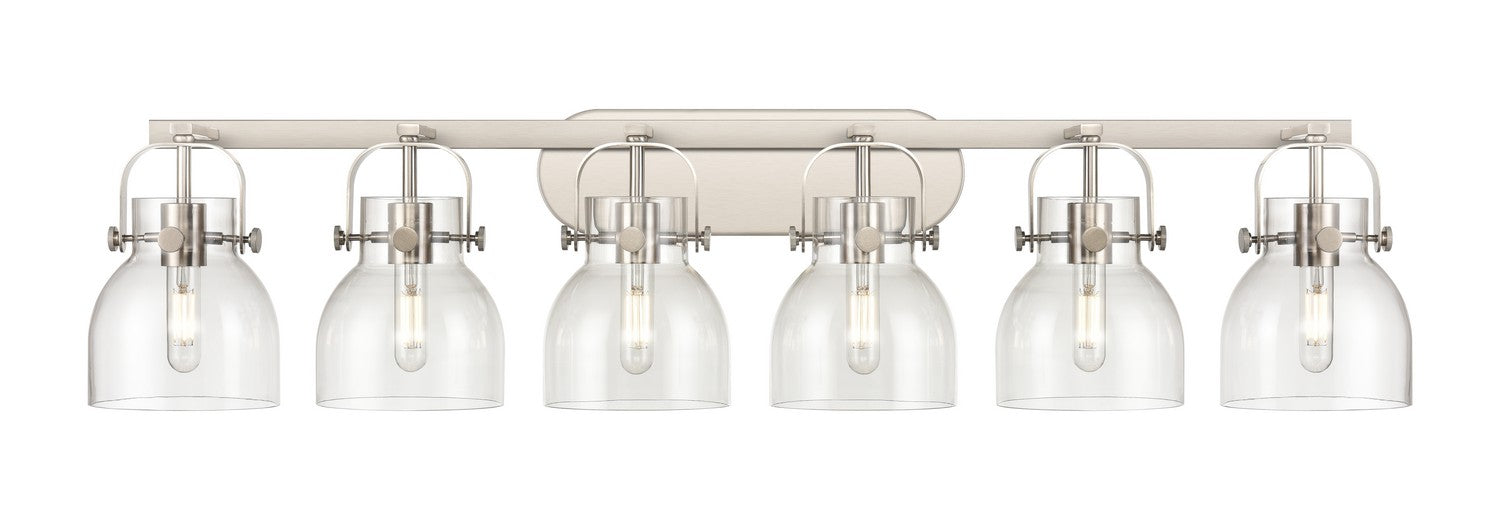 Innovations 423-6W-SN-G412-6CL LED Bath Vanity, Satin Nickel