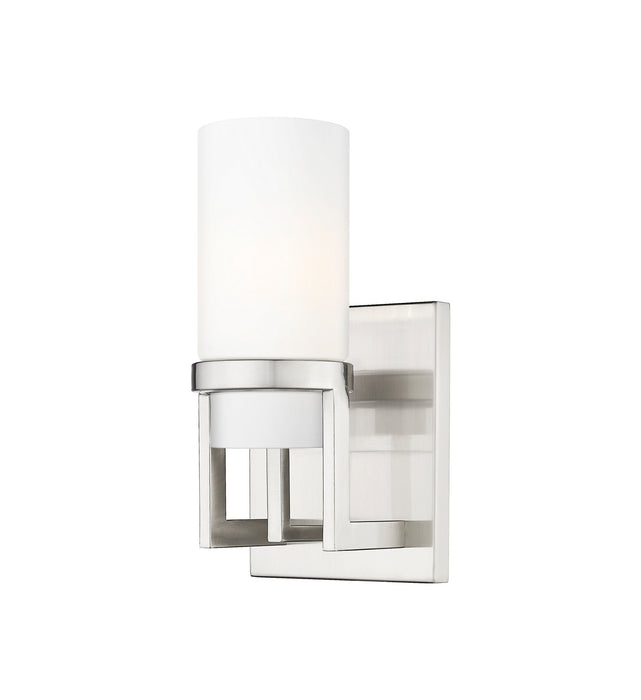 Innovations 426-1W-SN-G426-8WH LED Wall Sconce, Satin Nickel