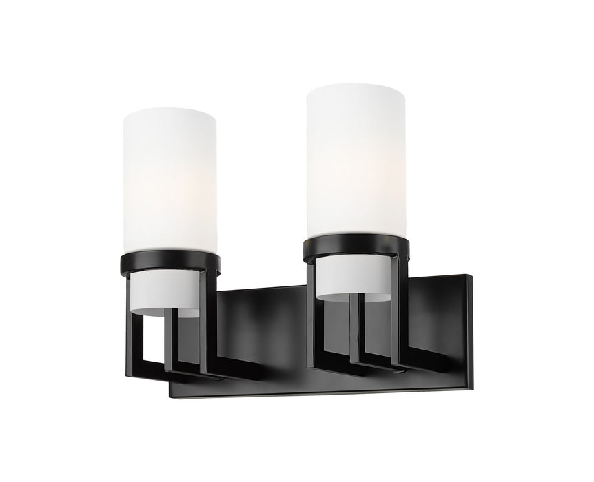 Innovations 426-2W-BK-G426-8WH LED Bath Vanity, Matte Black