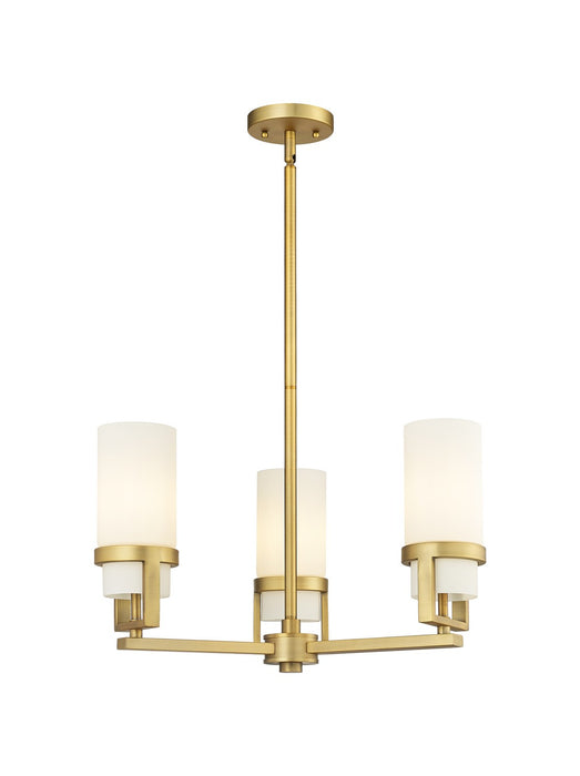 Innovations 426-3CR-BB-G426-8WH LED Pendant, Brushed Brass