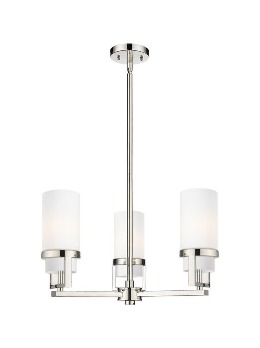 Innovations 426-3CR-PN-G426-8WH LED Pendant, Polished Nickel