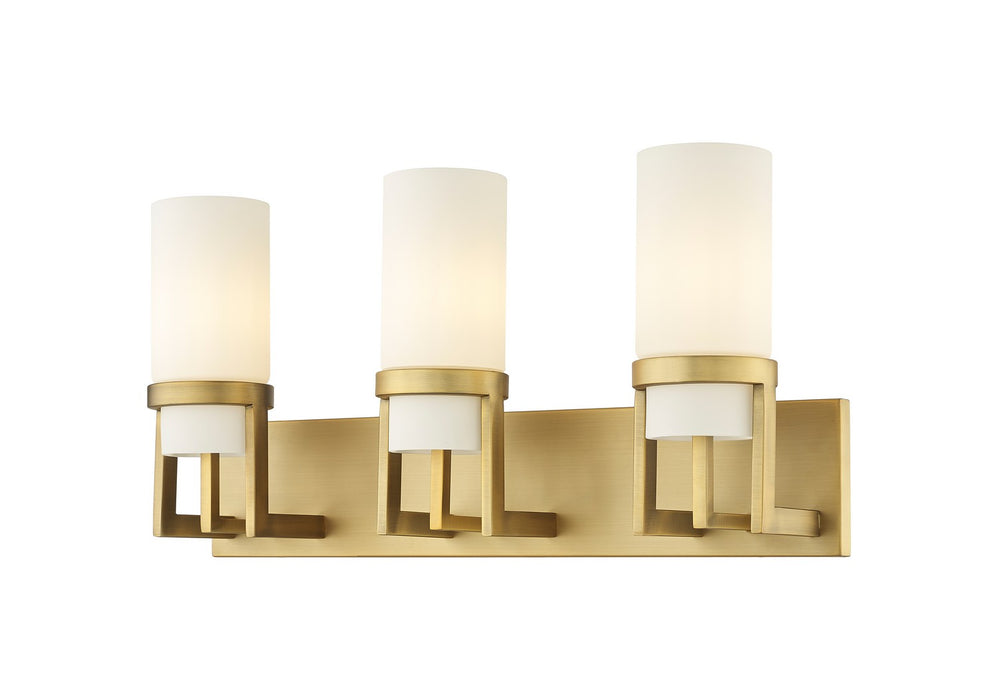 Innovations 426-3W-BB-G426-8WH LED Bath Vanity, Brushed Brass