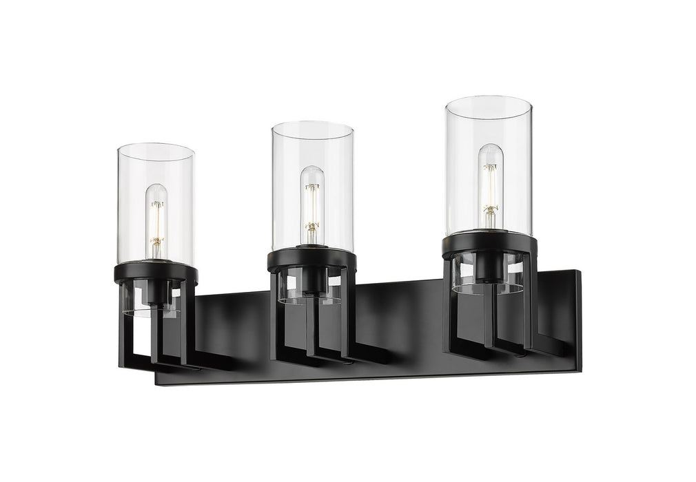 Innovations 426-3W-BK-G426-8CL LED Bath Vanity, Matte Black