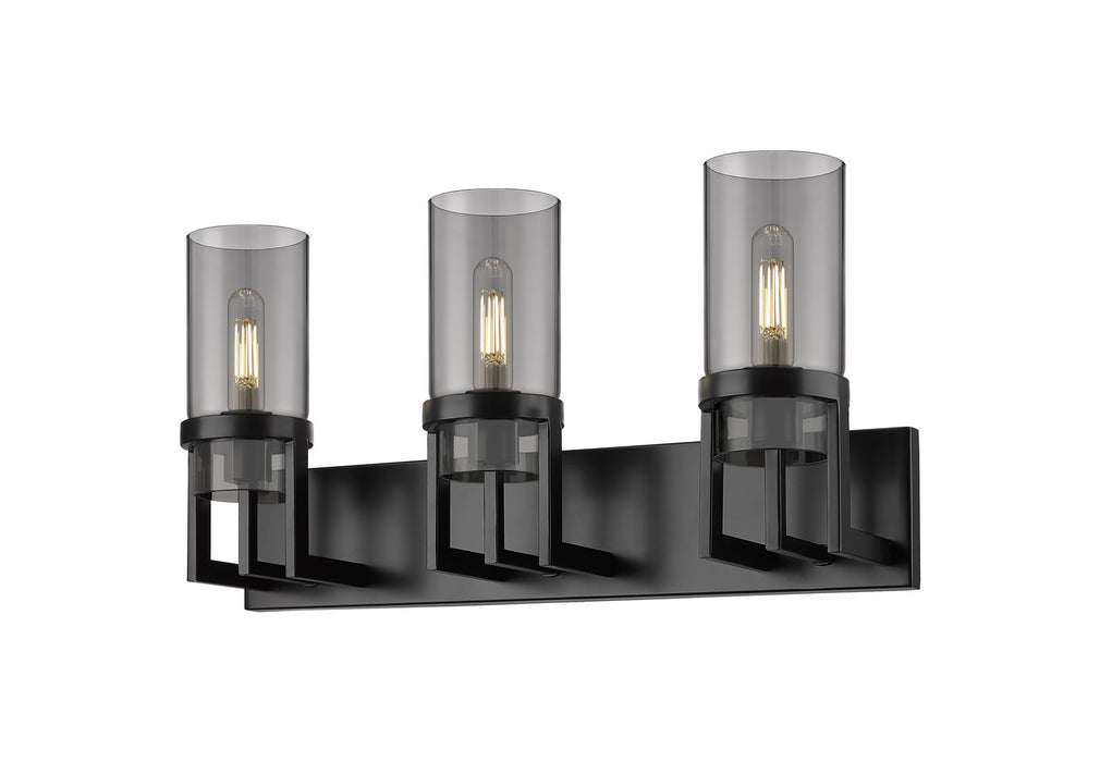 Innovations 426-3W-BK-G426-8SM LED Bath Vanity, Matte Black