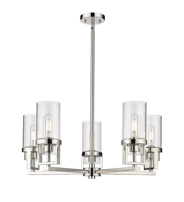 Innovations 426-5CR-PN-G426-8CL LED Chandelier, Polished Nickel