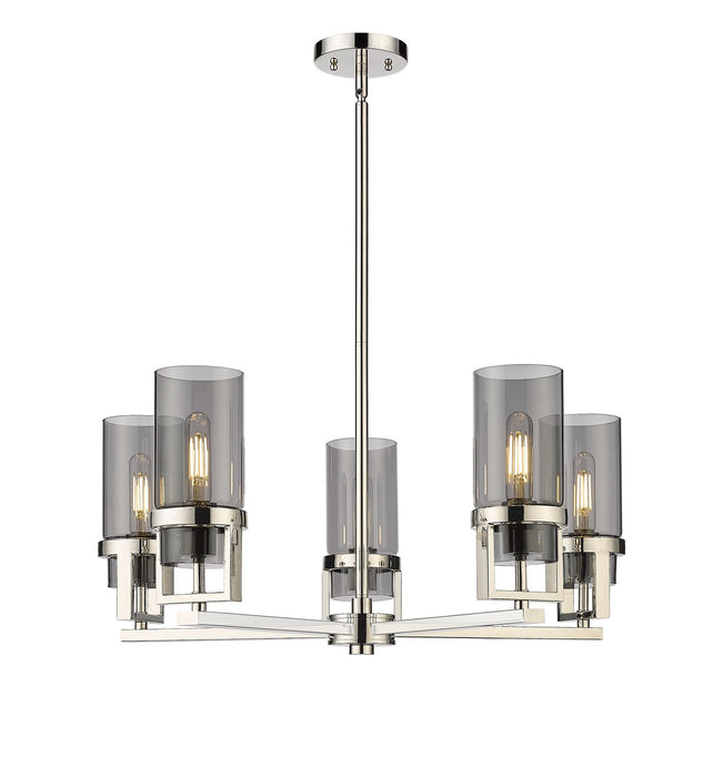 Innovations 426-5CR-PN-G426-8SM LED Chandelier, Polished Nickel