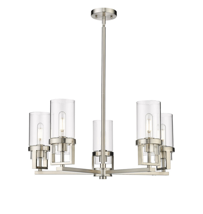 Innovations 426-5CR-SN-G426-8CL LED Chandelier, Satin Nickel