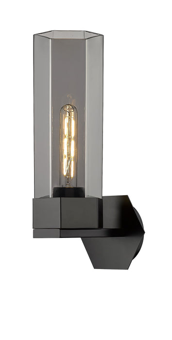 Innovations 427-1W-BK-G427-14SM LED Wall Sconce, Matte Black