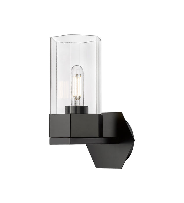 Innovations 427-1W-BK-G427-9CL LED Wall Sconce, Matte Black