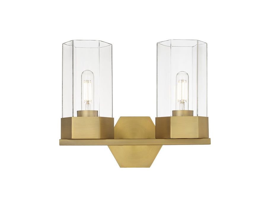 Innovations 427-2W-BB-G427-9CL LED Bath Vanity, Brushed Brass