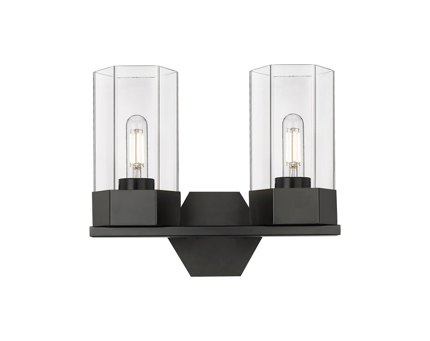 Innovations 427-2W-BK-G427-9CL LED Bath Vanity, Matte Black