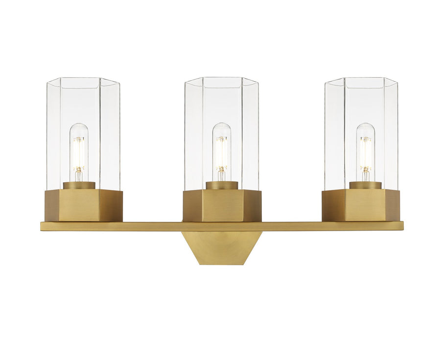 Innovations 427-3W-BB-G427-9CL LED Bath Vanity, Brushed Brass