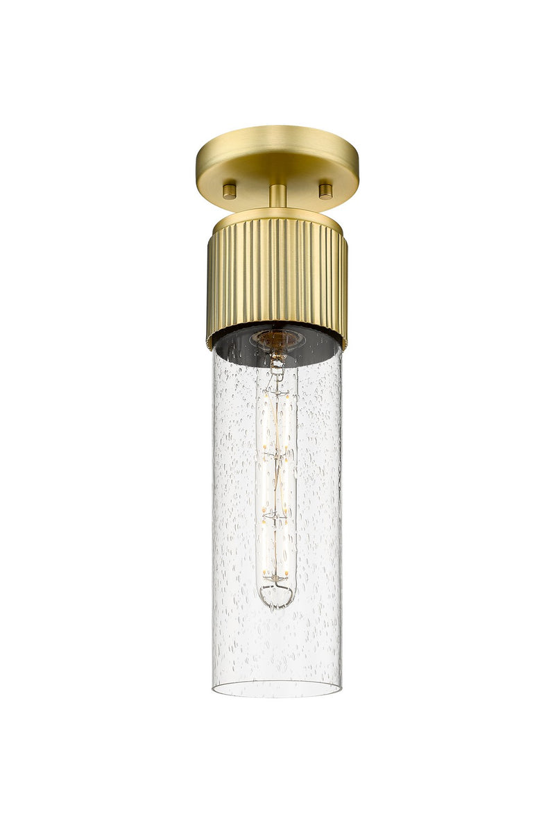 Innovations 428-1F-BB-G428-12SDY LED Flush Mount, Brushed Brass
