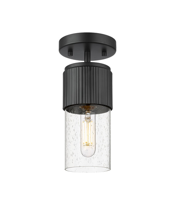 Innovations 428-1F-BK-G428-7SDY LED Flush Mount, Matte Black