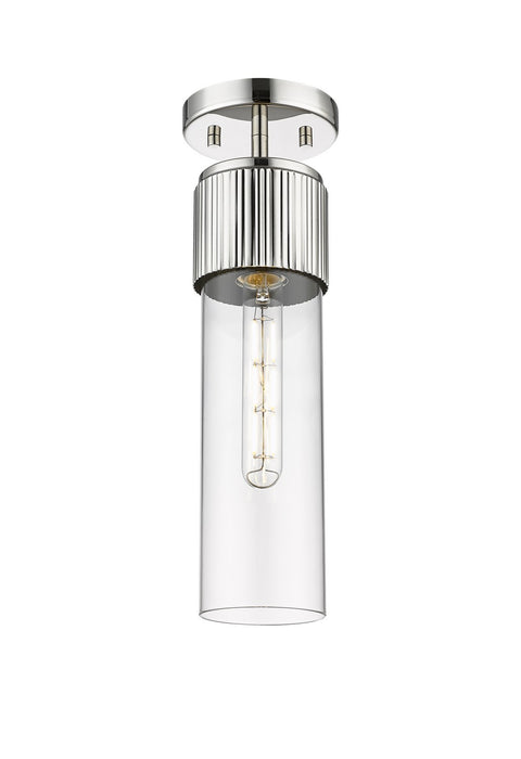 Innovations 428-1F-PN-G428-12CL LED Flush Mount, Polished Nickel