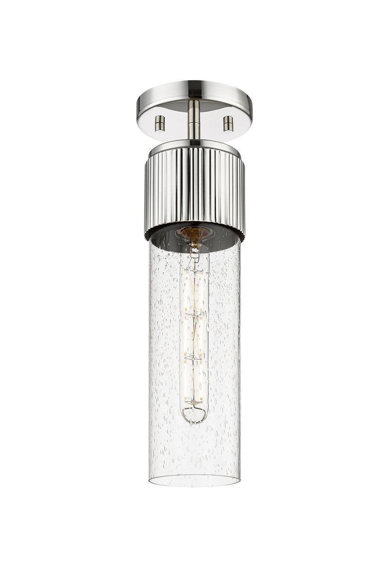 Innovations 428-1F-PN-G428-12SDY LED Flush Mount, Polished Nickel