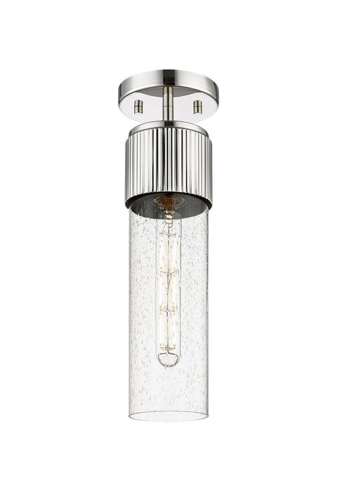 Innovations 428-1F-PN-G428-12SDY LED Flush Mount, Polished Nickel
