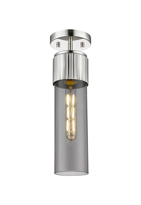 Innovations 428-1F-PN-G428-12SM LED Flush Mount, Polished Nickel