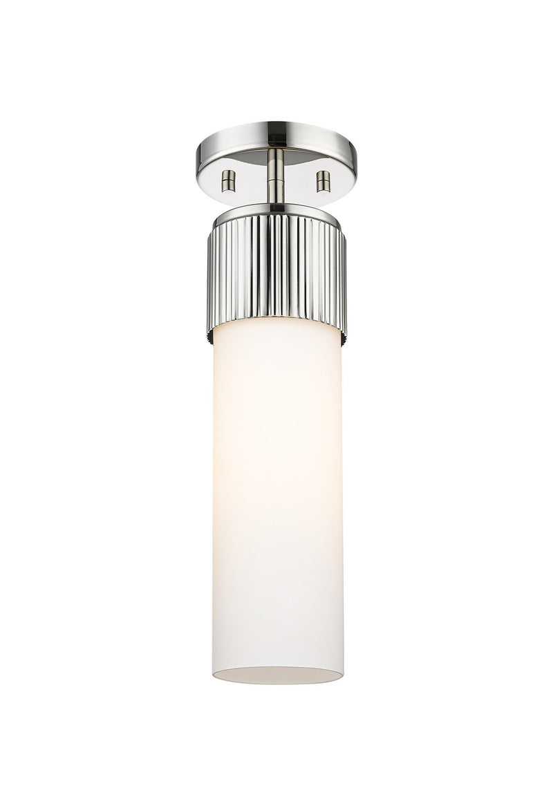 Innovations 428-1F-PN-G428-12WH LED Flush Mount, Polished Nickel