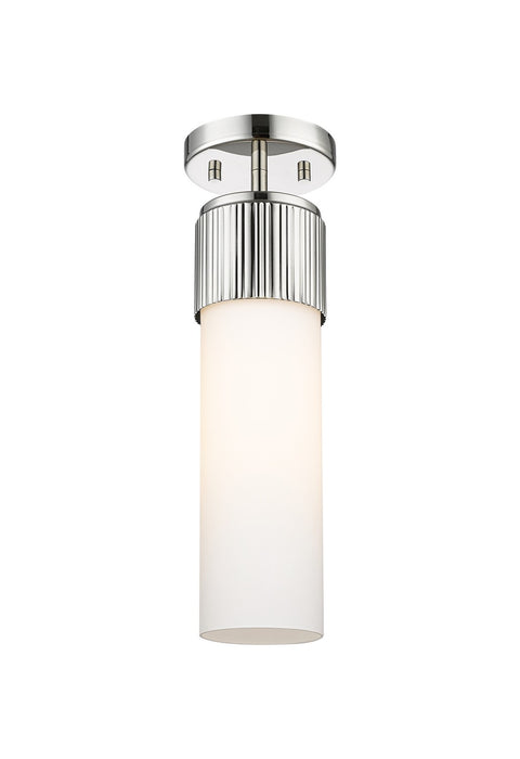 Innovations 428-1F-PN-G428-12WH LED Flush Mount, Polished Nickel