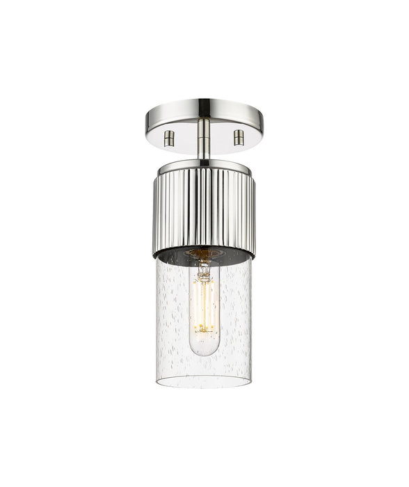 Innovations 428-1F-PN-G428-7SDY LED Flush Mount, Polished Nickel