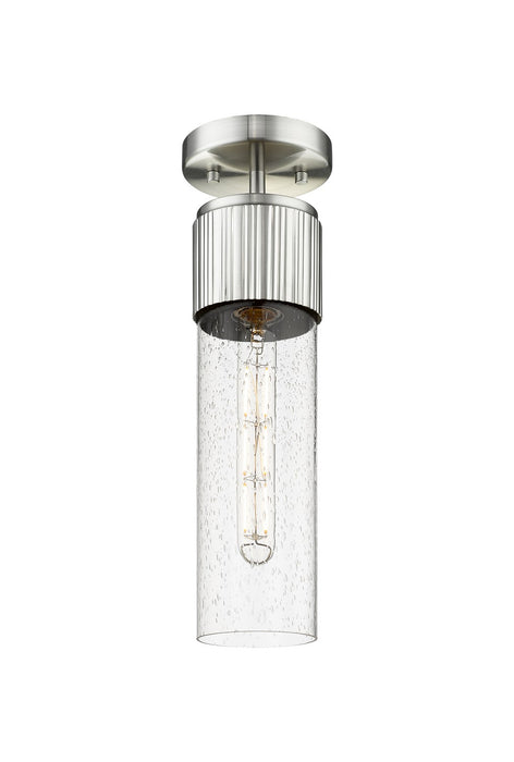 Innovations 428-1F-SN-G428-12SDY LED Flush Mount, Satin Nickel