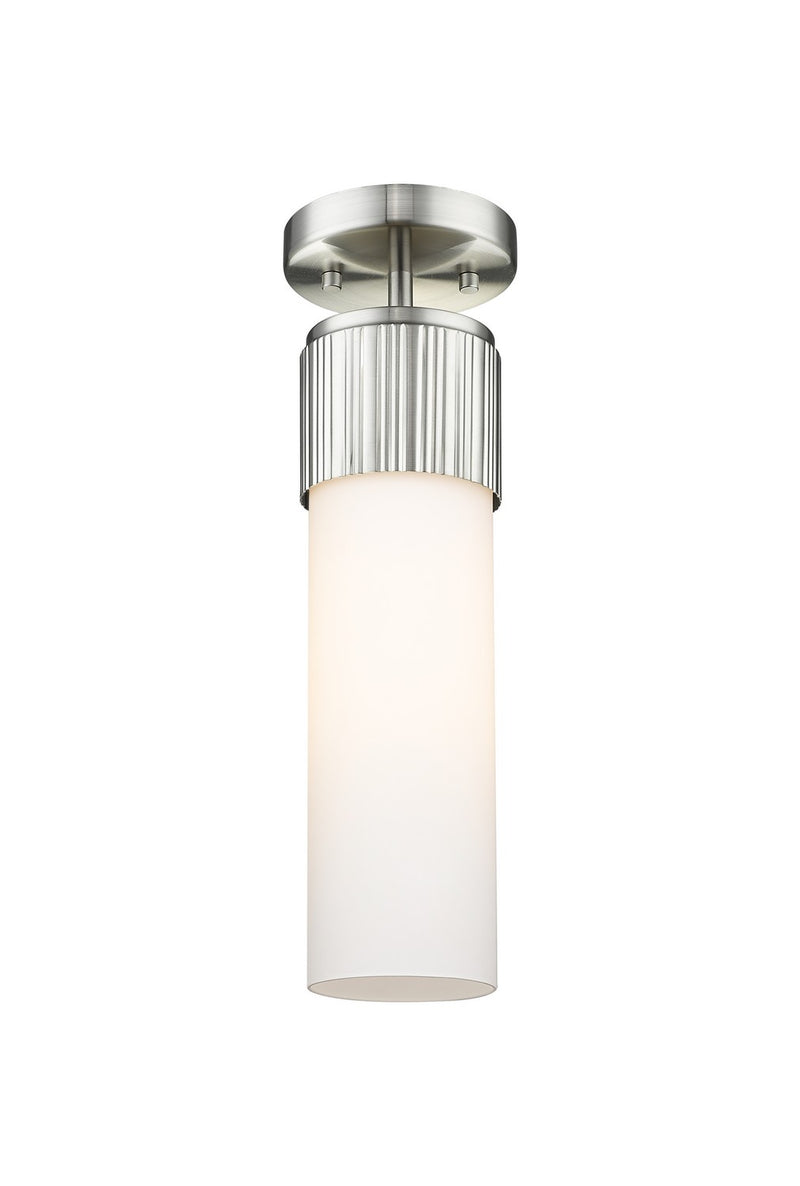 Innovations 428-1F-SN-G428-12WH LED Flush Mount, Satin Nickel