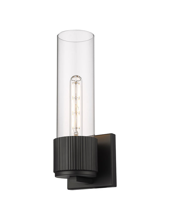Innovations 428-1W-BK-G428-12CL LED Wall Sconce, Matte Black