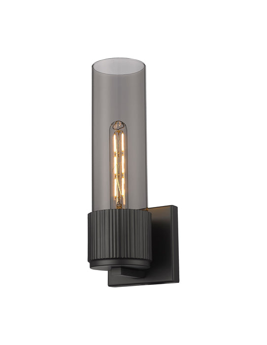 Innovations 428-1W-BK-G428-12SM LED Wall Sconce, Matte Black
