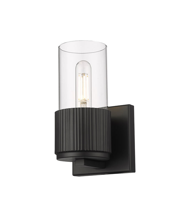 Innovations 428-1W-BK-G428-7CL LED Wall Sconce, Matte Black