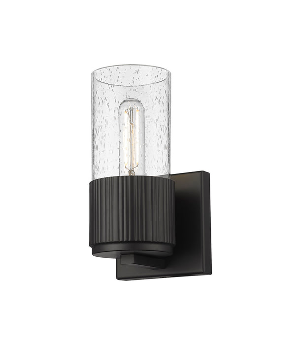 Innovations 428-1W-BK-G428-7SDY LED Wall Sconce, Matte Black
