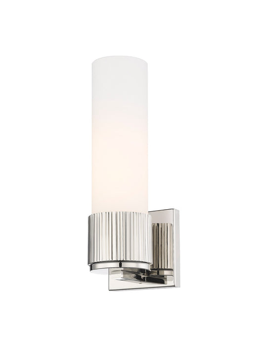 Innovations 428-1W-PN-G428-12WH LED Wall Sconce, Polished Nickel