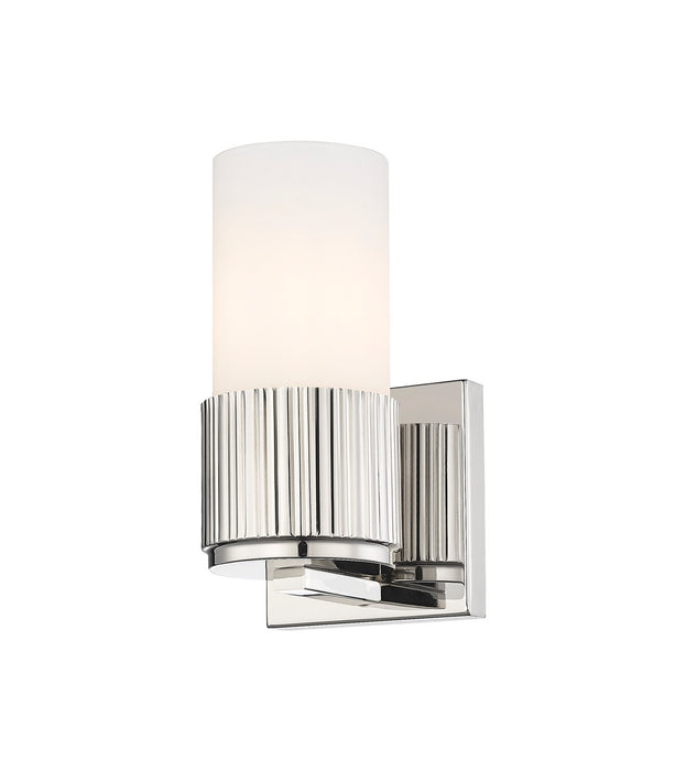 Innovations 428-1W-PN-G428-7WH LED Wall Sconce, Polished Nickel