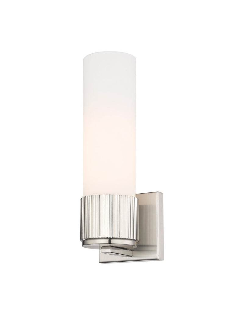 Innovations 428-1W-SN-G428-12WH LED Wall Sconce, Satin Nickel