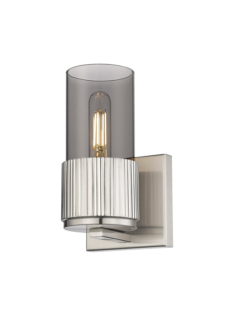 Innovations 428-1W-SN-G428-7SM LED Wall Sconce, Satin Nickel
