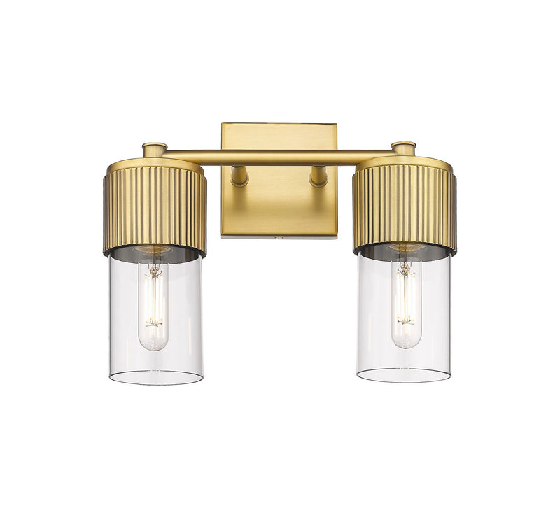 Innovations 428-2W-BB-G428-7CL LED Bath Vanity, Brushed Brass