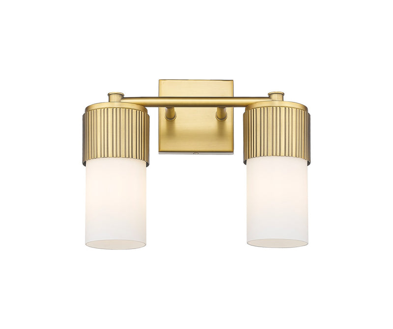 Innovations 428-2W-BB-G428-7WH LED Bath Vanity, Brushed Brass