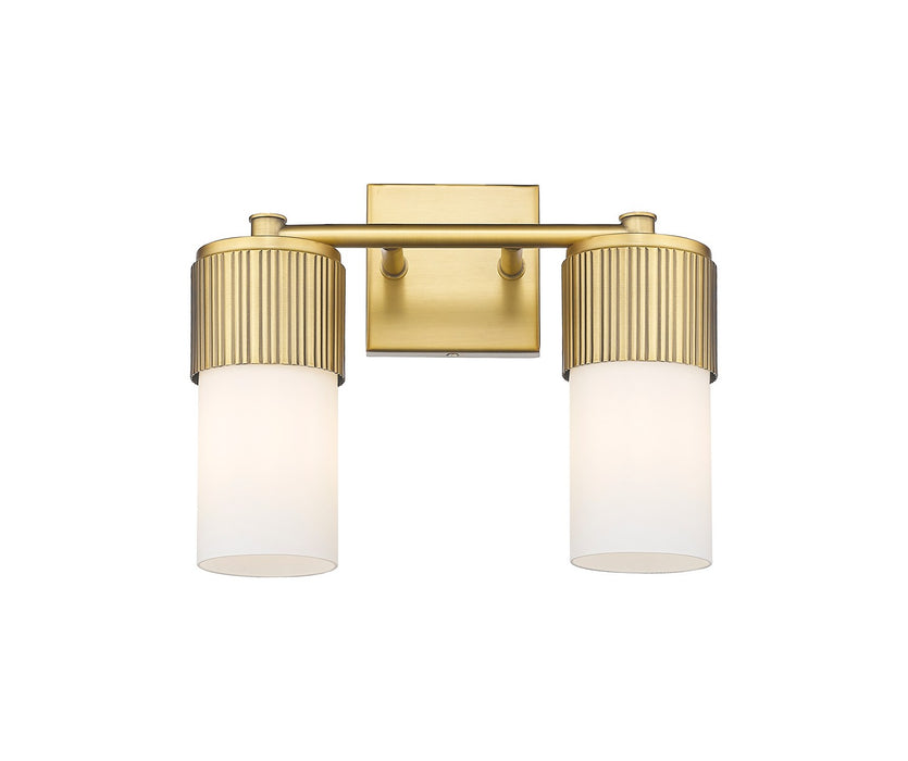 Innovations 428-2W-BB-G428-7WH LED Bath Vanity, Brushed Brass