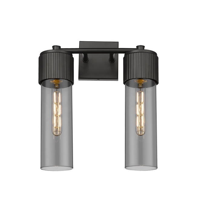 Innovations 428-2W-BK-G428-12SM LED Bath Vanity, Matte Black